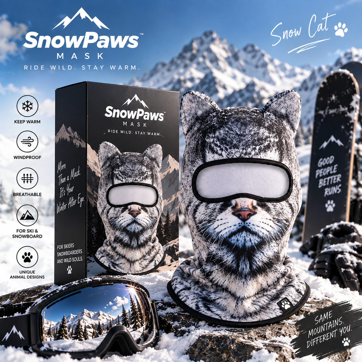 SnowPaws Mask